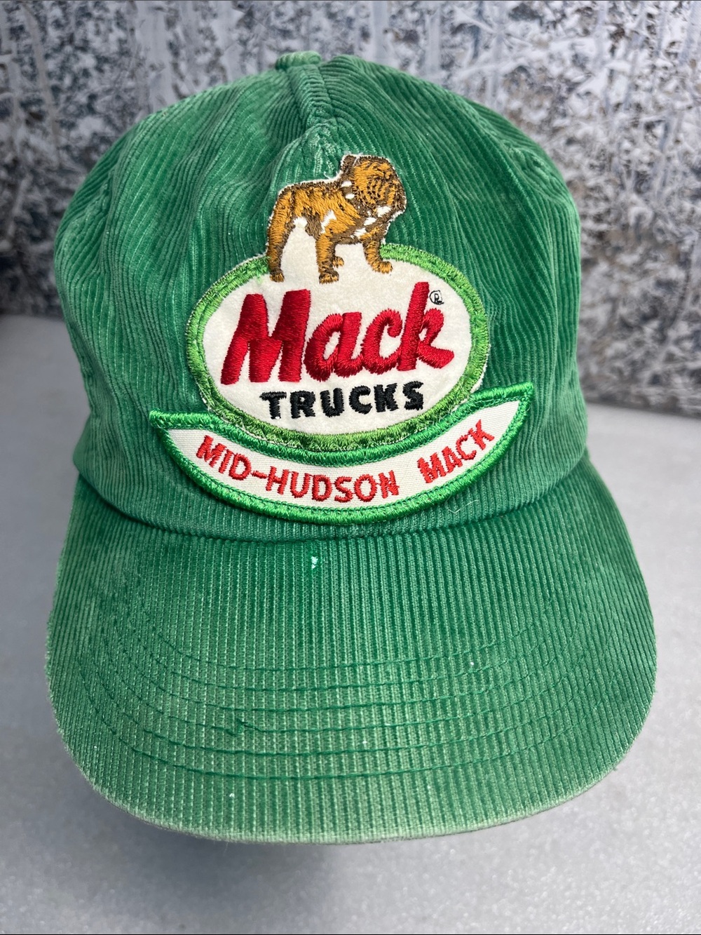 Vintage Mack Trucks Corduroy Snap Back